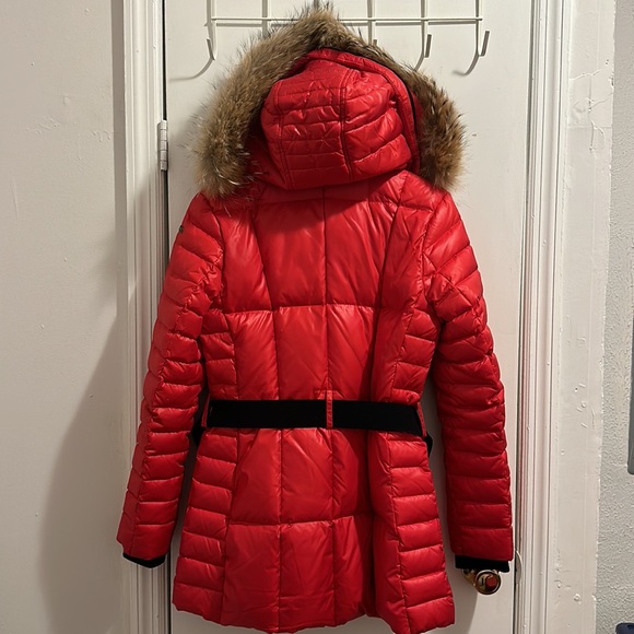 COPY - Marc New York Allison Belted Fur Trim Puffer Coat - Picture 4 of 6